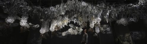 interactive installation, interactive architecture, cybernetics, TU delft, Delft, interactive art, digital fabrication, responsive art, responsive installation, digital fabrication, art tech, art and technology, creative technology, new media art, XR, MR, mixed reality, extended reality, projection mapping, generative projection